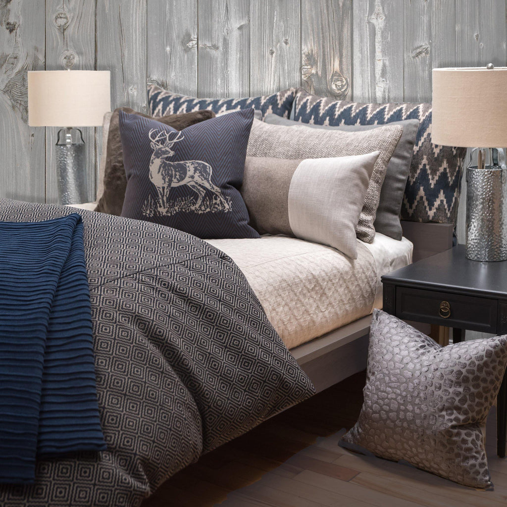 Drumheller Indigo Bedding Collection - LE PILLOW COUTURE