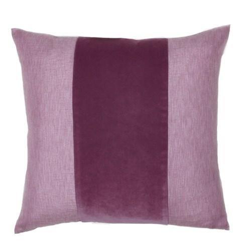 FRANKLIN VELVET BURGUNDY BAND PILLOW - LE PILLOW COUTURE