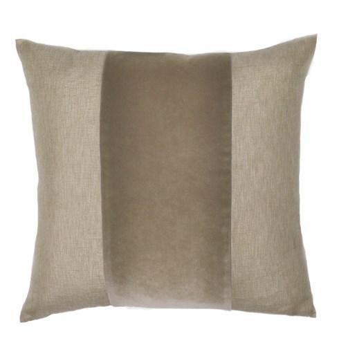 FRANKLIN VELVET CUSTARD BAND PILLOW - LE PILLOW COUTURE