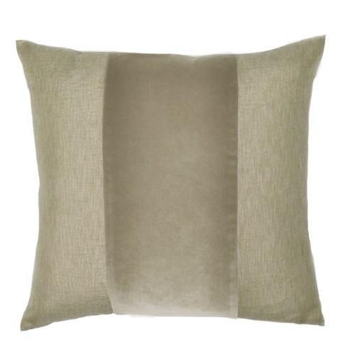 FRANKLIN VELVET TAUPE BAND PILLOW - LE PILLOW COUTURE