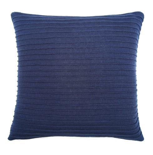 PLEATED KNIT LAPIS PILLOW - LE PILLOW COUTURE